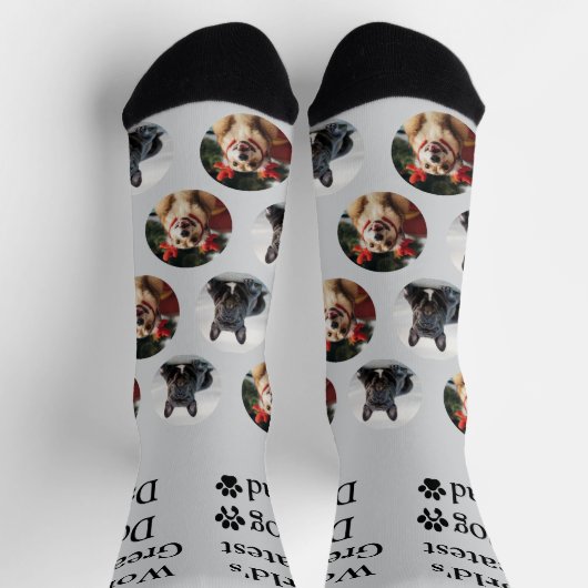 Chaussette Chaussettes photo pour chien Motif sur mesure mign (Haut)
