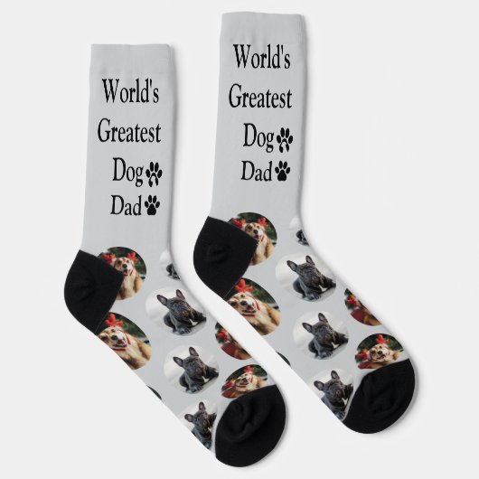 Chaussette Chaussettes photo pour chien Motif sur mesure mign (Droite)