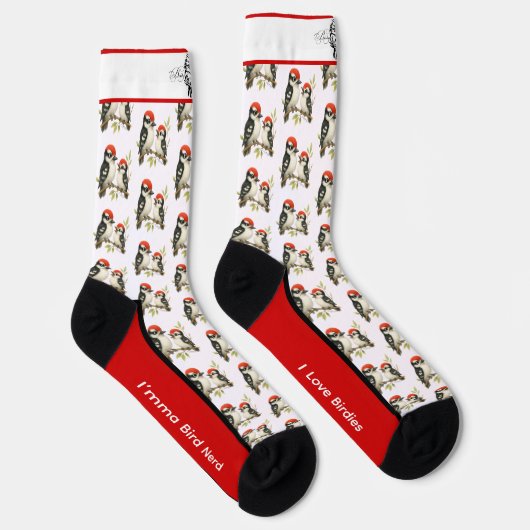 Chaussette Chaussettes Pic à ventre rouge (Droite)