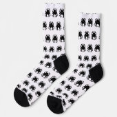 Chaussette Chaussettes Pieuvre - N&B - Unisexe (Gauche)