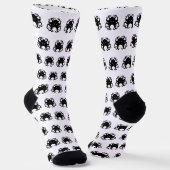 Chaussette Chaussettes Pieuvre - N&B - Unisexe (Angulaire)