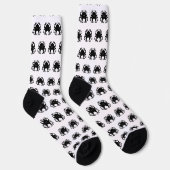 Chaussette Chaussettes Pieuvre - N&B - Unisexe (Droite)