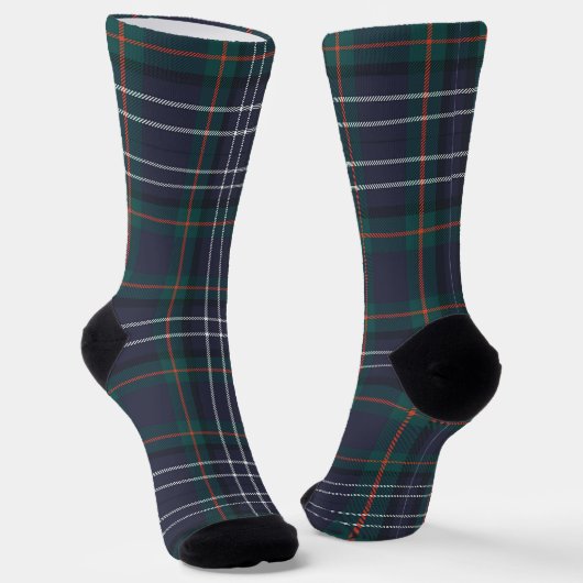 Chaussette Chaussettes Plaid Bleues Traditionnelles (Angulaire)