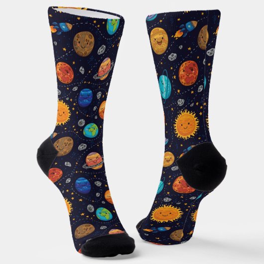 Chaussette Chaussettes Planètes Joyeuses #2 (Angulaire)