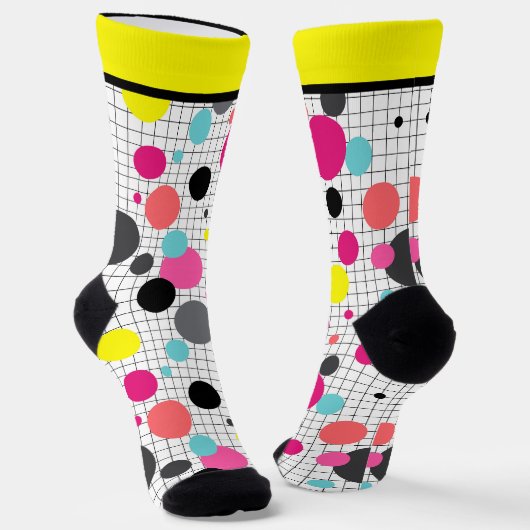 Chaussette Chaussettes pois Memphis (Angulaire)