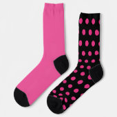 Chaussette Chaussettes Polka Dot Mal Correspondantes (Noir &  (Gauche)