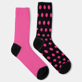 Chaussette Chaussettes Polka Dot Mal Correspondantes (Noir &  (Droite)