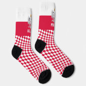 Chaussette Chaussettes polonaises, drapeau polonais, mode Pol (Droite)