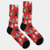Chaussette Chaussettes Poméraniennes de Noël (Droite)