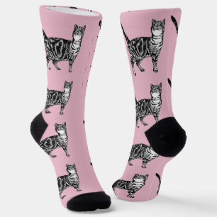 Chaussette Chaussettes pour animaux chats bébé rose chaton ti