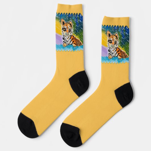 Chaussette Chaussettes pour bébé Tiger Crew (Gauche)