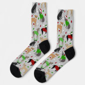 Chaussette Chaussettes pour chiens Pitbull de Noël (Gauche)