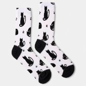 Chaussette Chaussettes pour équipage motif chats carrelés – D (Droite)