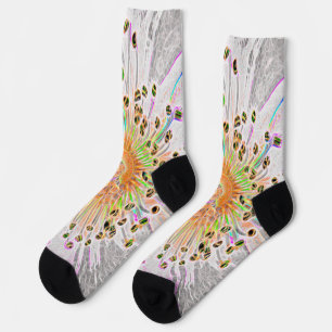 Chaussette Chaussettes pour femmes avec design Pastel Abstrai