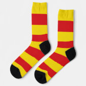 Chaussette Chaussettes pour femmes avec drapeau de Catalogne (Gauche)