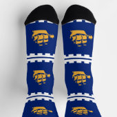 Chaussette Chaussettes pour femmes avec drapeau de Québec (Haut)