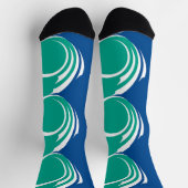 Chaussette Chaussettes pour femmes avec drapeau d'Ottawa, Can (Haut)
