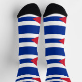 Chaussette Chaussettes pour femmes avec le drapeau de Cuba (Haut)