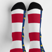 Chaussette Chaussettes pour femmes avec le drapeau de la Caro (Haut)