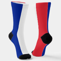 Chaussettes pour femmes avec le drapeau de la Fran