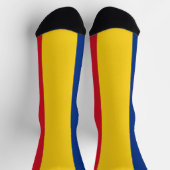 Chaussette Chaussettes pour femmes avec le drapeau de la Roum (Haut)
