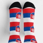 Chaussette Chaussettes pour femmes avec le drapeau de la Slov (Haut)