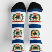 Chaussette Chaussettes pour femmes avec le drapeau de la Virg (Haut)