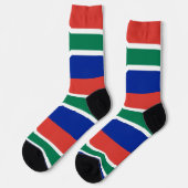 Chaussette Chaussettes pour femmes avec le drapeau de l'Afriq (Gauche)