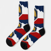 Chaussette Chaussettes pour femmes avec le drapeau de l'État (Gauche)