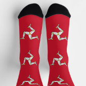 Chaussette Chaussettes pour femmes avec le drapeau de l'île d (Haut)