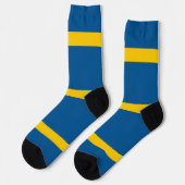 Chaussette Chaussettes pour femmes avec le drapeau de Suède (Gauche)
