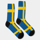 Chaussette Chaussettes pour femmes avec le drapeau de Suède (Droite)