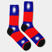 Chaussette Chaussettes pour femmes avec le drapeau de Taïwan (Droite)