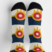 Chaussette Chaussettes pour femmes avec le drapeau de Tulsa, (Haut)