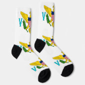 Chaussette Chaussettes pour femmes avec le drapeau des Îles V (Droite)