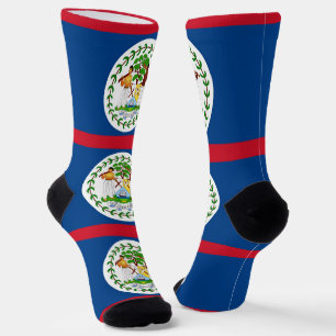 Chaussette Chaussettes pour femmes avec le drapeau du Belize