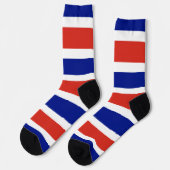 Chaussette Chaussettes pour femmes avec le drapeau du Costa R (Gauche)