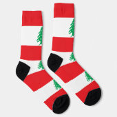 Chaussette Chaussettes pour femmes avec le drapeau du Liban (Droite)