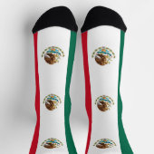 Chaussette Chaussettes pour femmes avec le drapeau du Mexique (Haut)