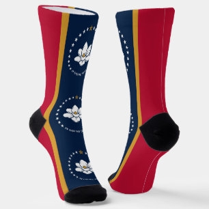 Chaussette Chaussettes pour femmes avec le drapeau du Mississ