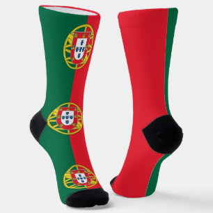 Chaussette Chaussettes pour femmes avec le drapeau du Portuga