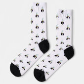 Chaussette Chaussettes pour femmes Iris Violet et Blanc (Gauche)
