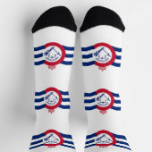Chaussette Chaussettes pour hommes avec drapeau de Cincinnati (Haut)