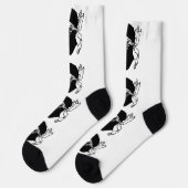 Chaussette Chaussettes pour hommes avec drapeau de Corse, Fra (Gauche)