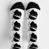 Chaussette Chaussettes pour hommes avec drapeau de Corse, Fra (Haut)