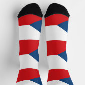 Chaussette Chaussettes pour hommes avec drapeau de Czechia (Haut)