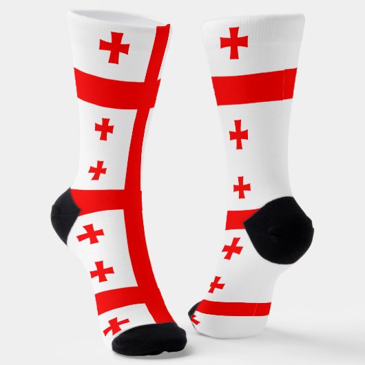 Chaussette Chaussettes pour hommes avec drapeau de Géorgie (Angulaire)