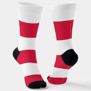 Chaussette Chaussettes pour hommes avec drapeau de la Pologne