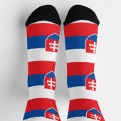 Chaussette Chaussettes pour hommes avec drapeau de la Slovaqu (Haut)