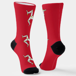 Chaussette Chaussettes pour hommes avec drapeau de l'île de M